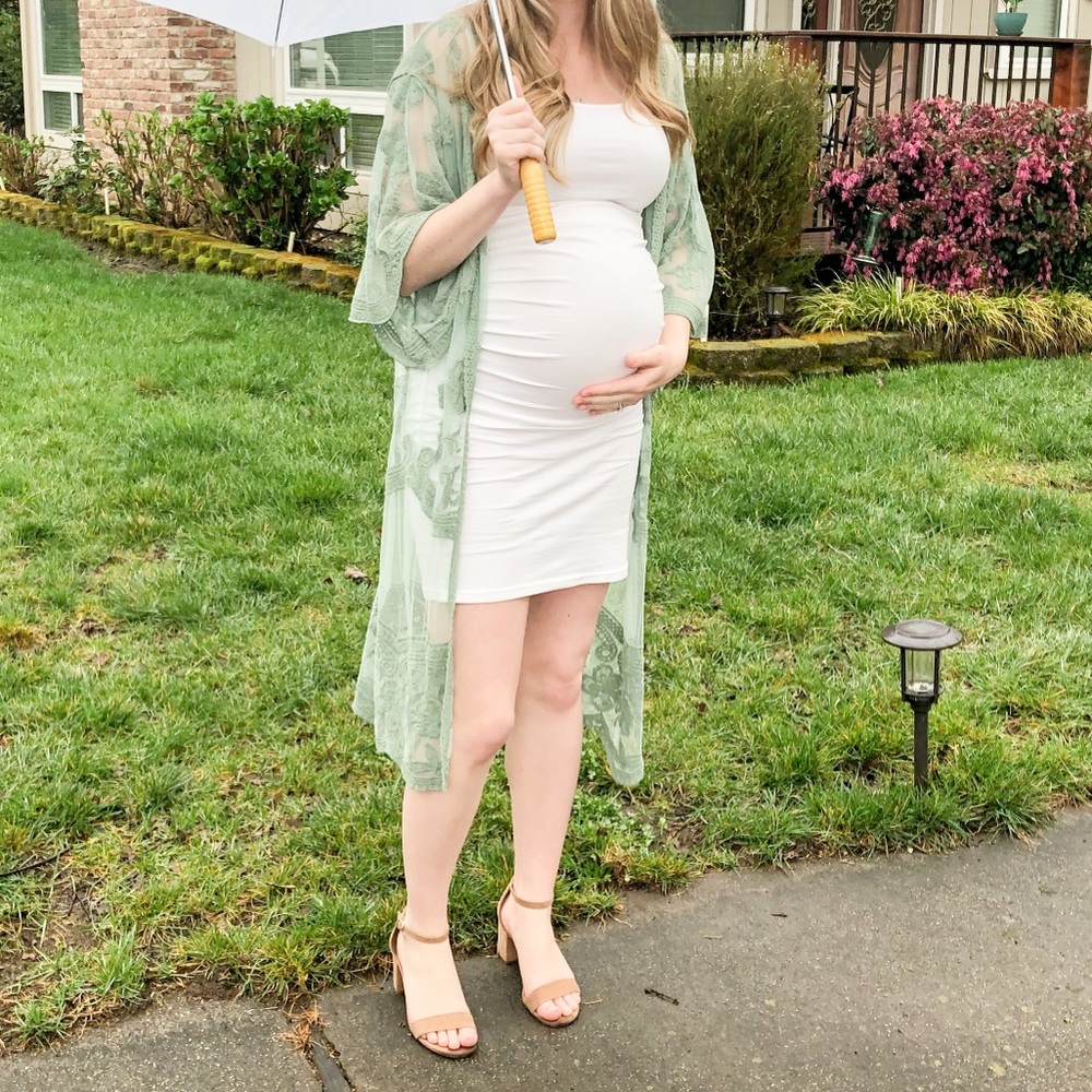 Lace Duster Kimono - Sage
